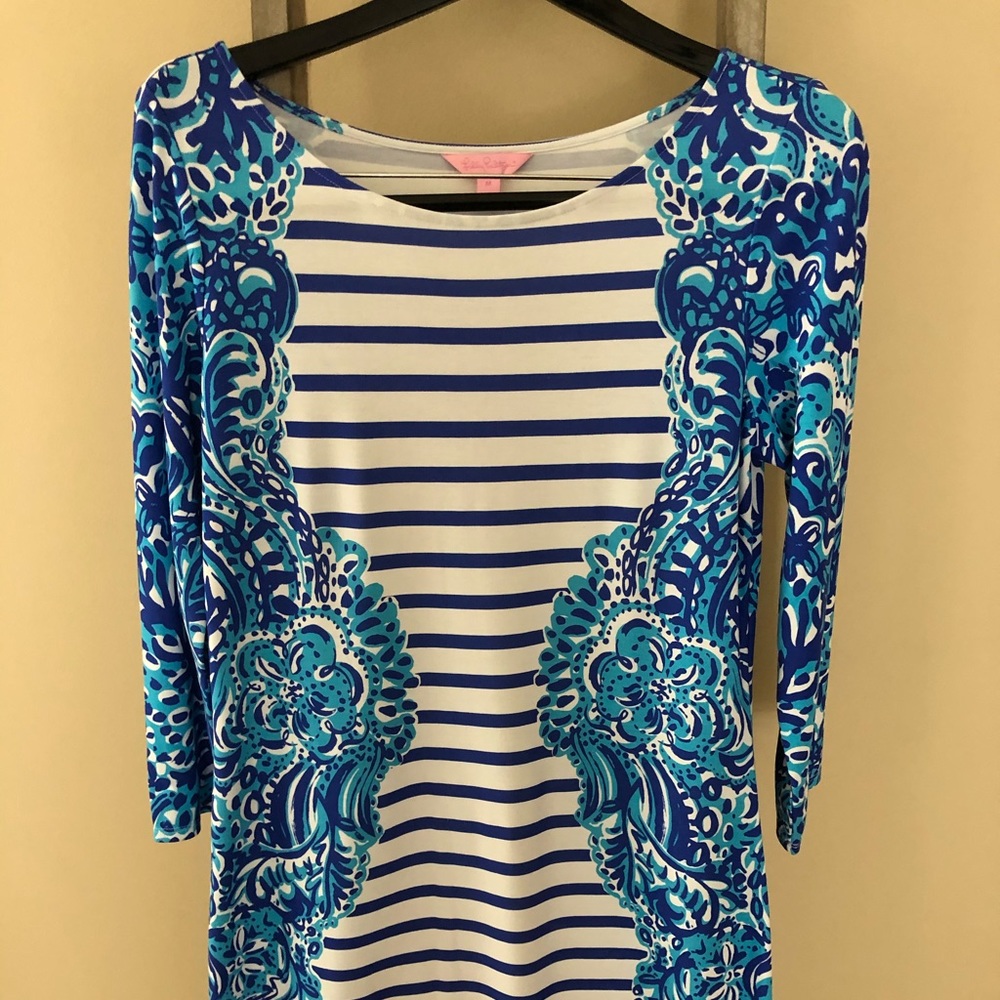 EUC Lilly Pulitzer Blue moon Jellies Size M